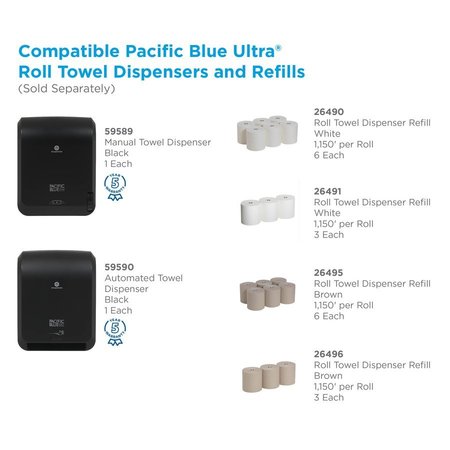 Pacific Blue Ultra Pacific Blue Ultra Paper Towels, White, 6 PK GPC26490